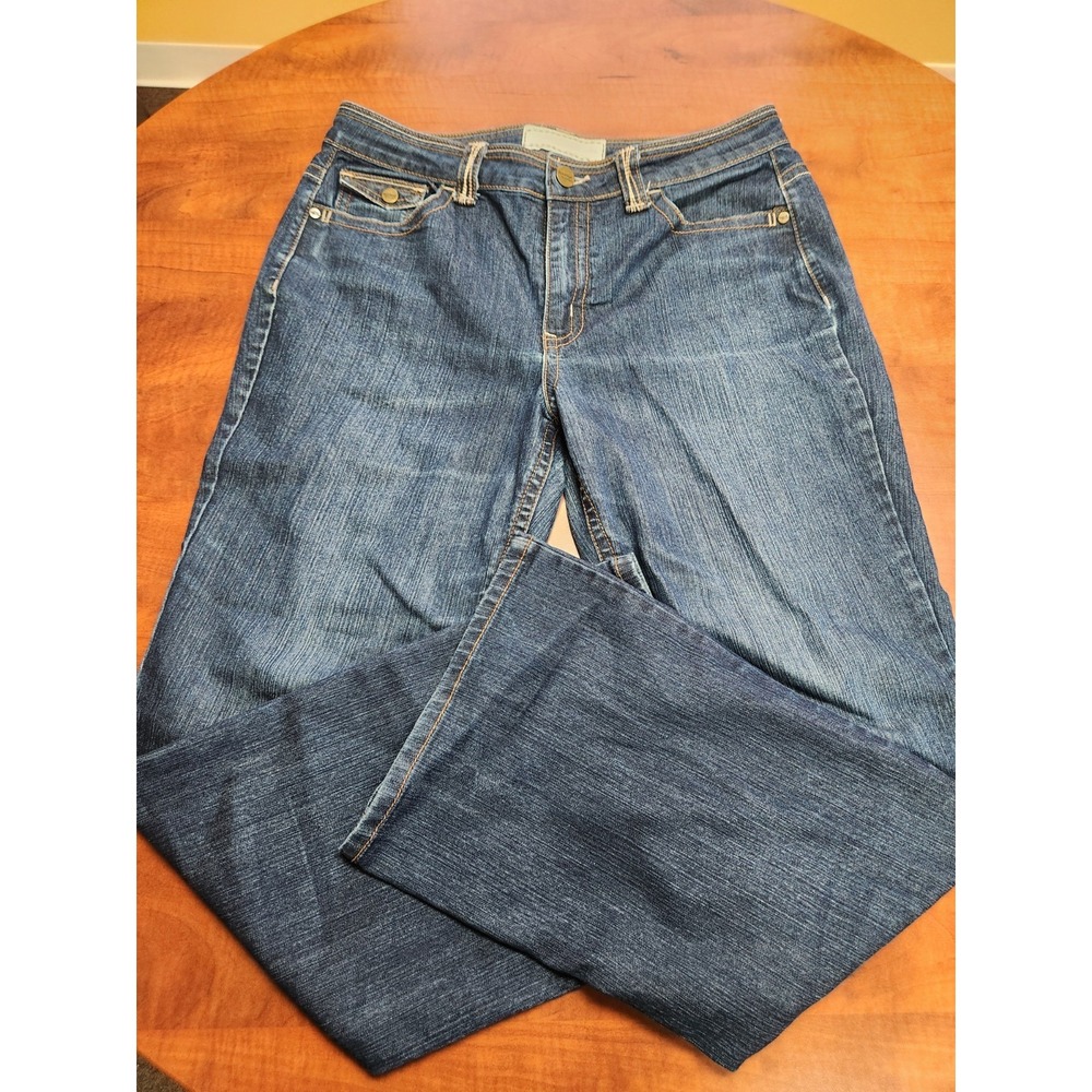 Crafted Traditional Cotton Womens Jeans Size 14 Blue w/fading